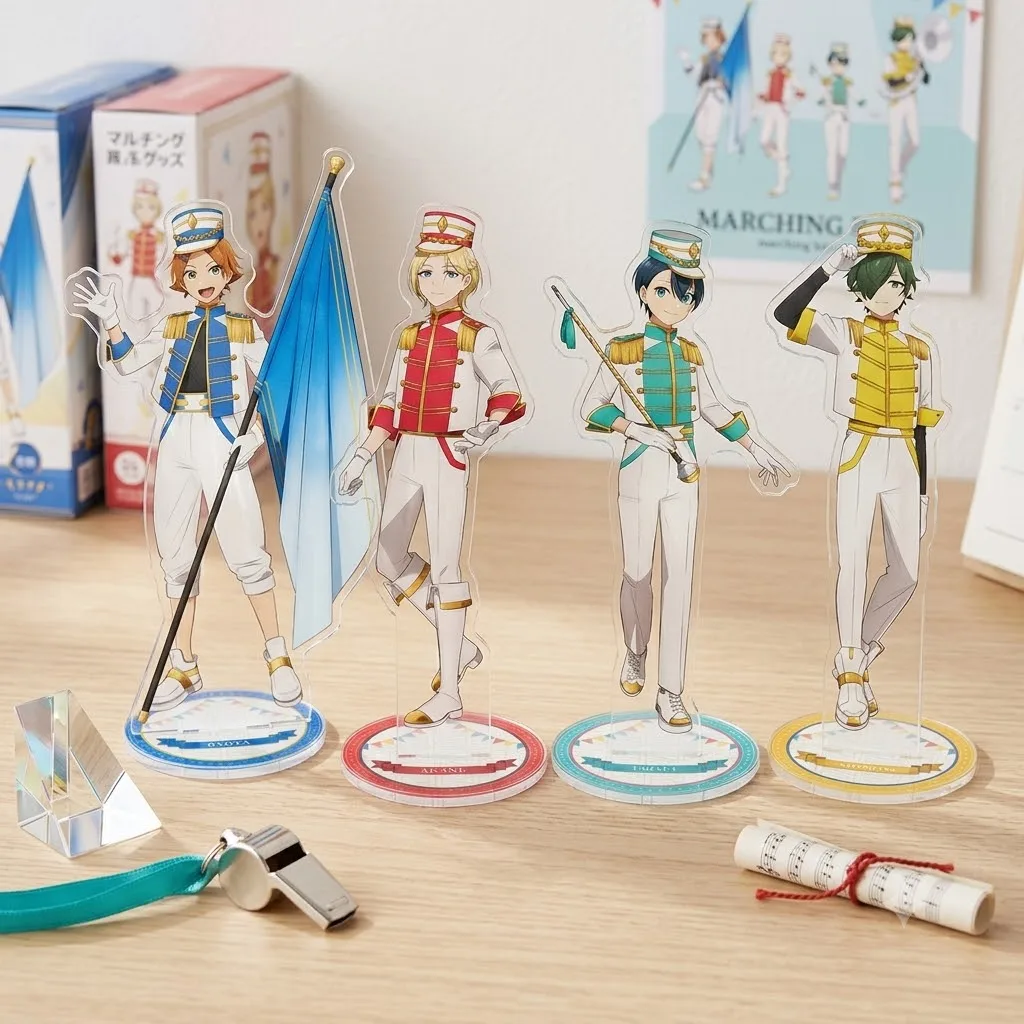 Anime Shinkalion: Change the World Acrylic Stand Figure Chibi Anime Standing Sign Model Plate Desk Decor Fans Gift Keychain