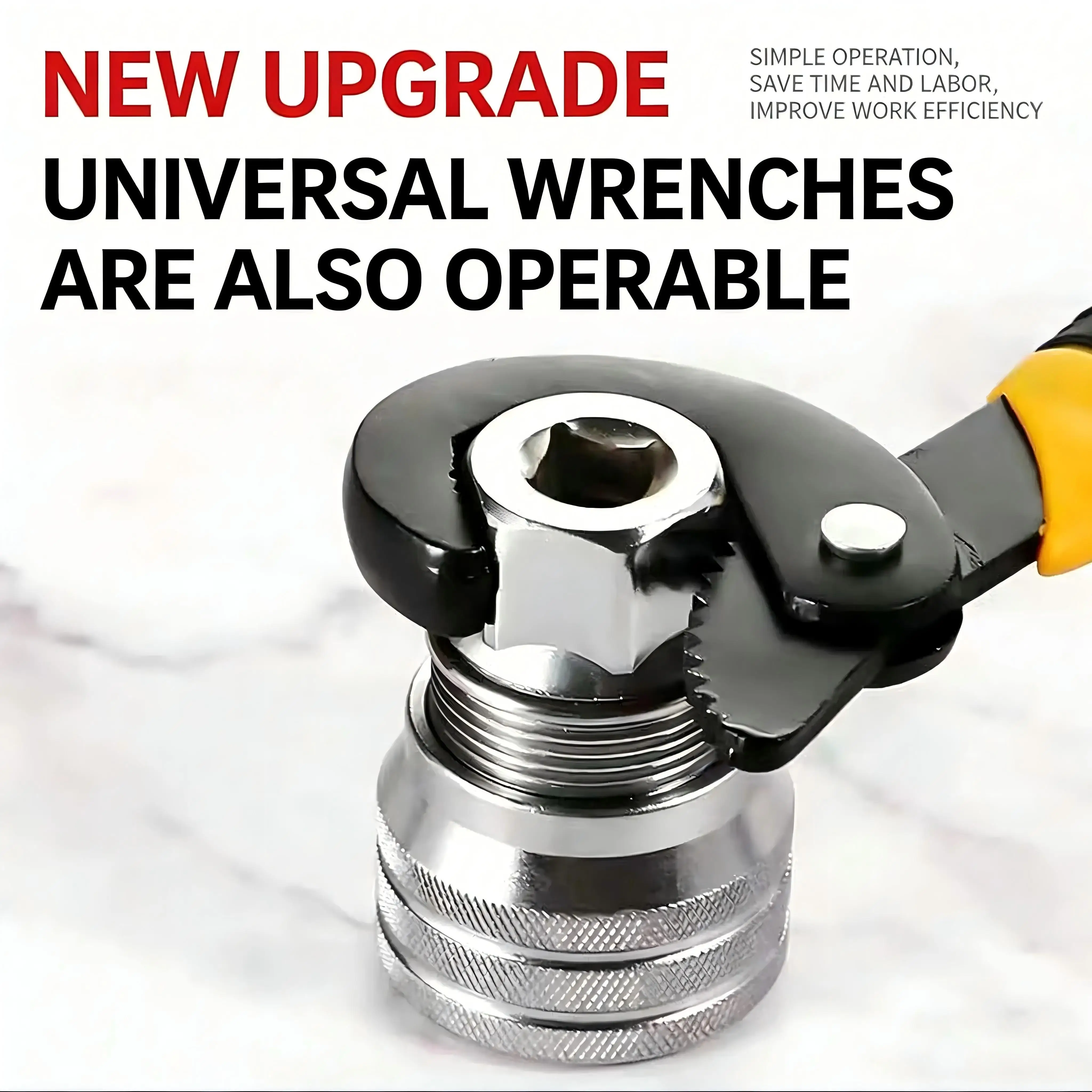 Multi-Function Universal Socket Wrench Adjustable Hand Tool for 3/8 Inch Drive Ratchet Torque Wrench Power Drill Adapter Universal Maintenance Repair Hardware Tool Practical DIY Gadget Men Fathers Day Gift view 5