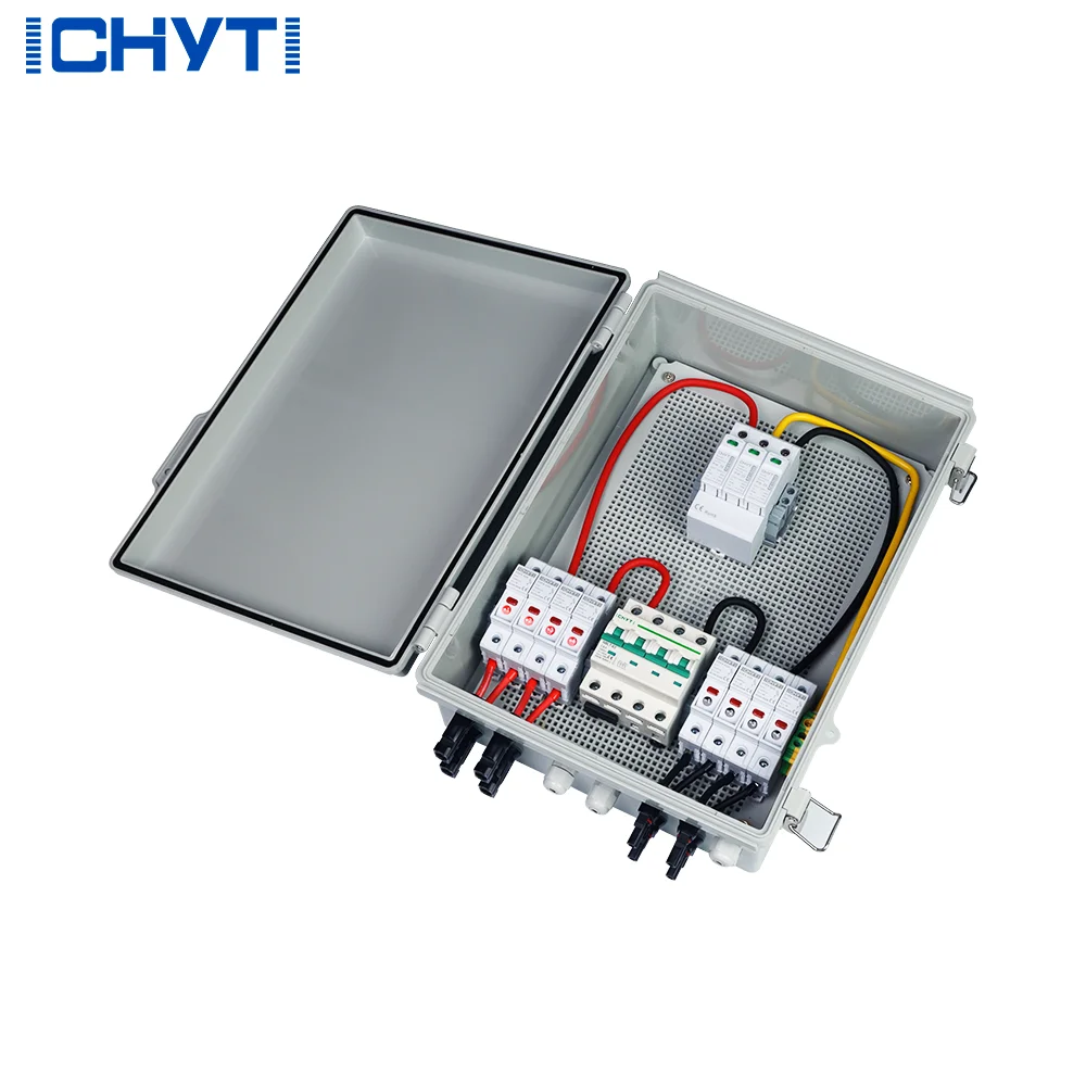 

CHYT Photovoltaic Solar PV String PV Combiner Box With 4 in and 1 Out 1000v