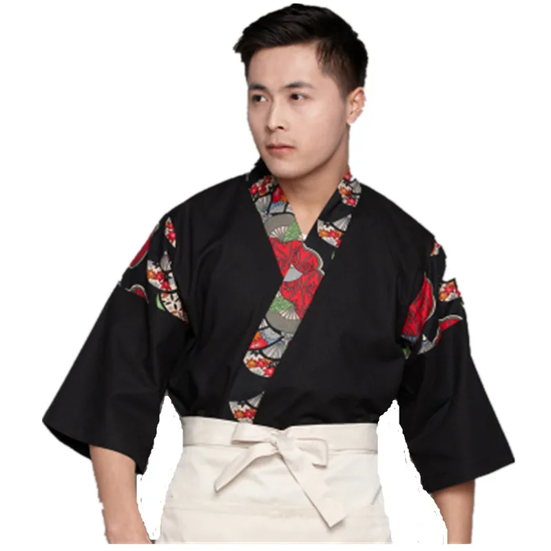 Uniforme de chef japonês, uniforme de chef do japão, roupa de trabalho para restaurante, uniforme de ferramentas, jaquetas para chef