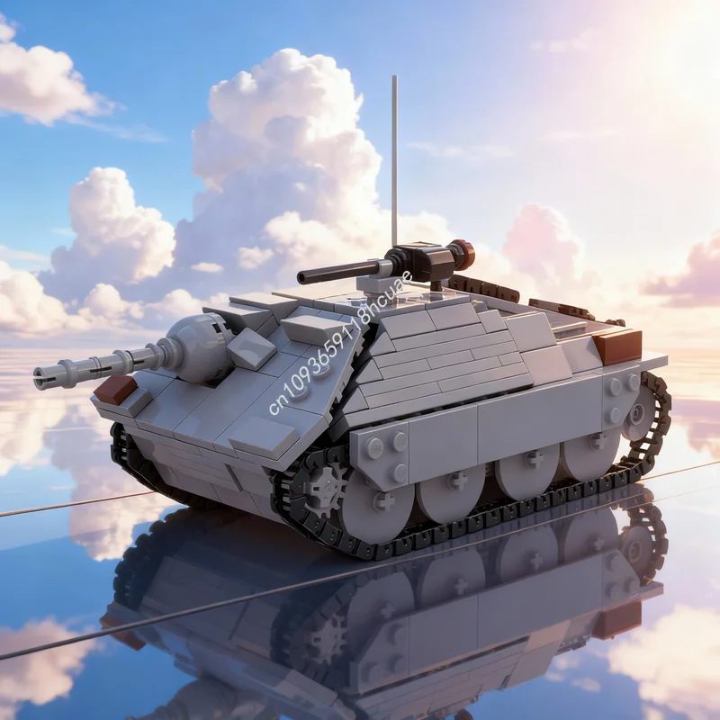 464pcs-moc-jagdpanzer-hetzer-model-building-blocks-construction-diy-assemble-toy-idea-education-brick-christmas-gifts-creative