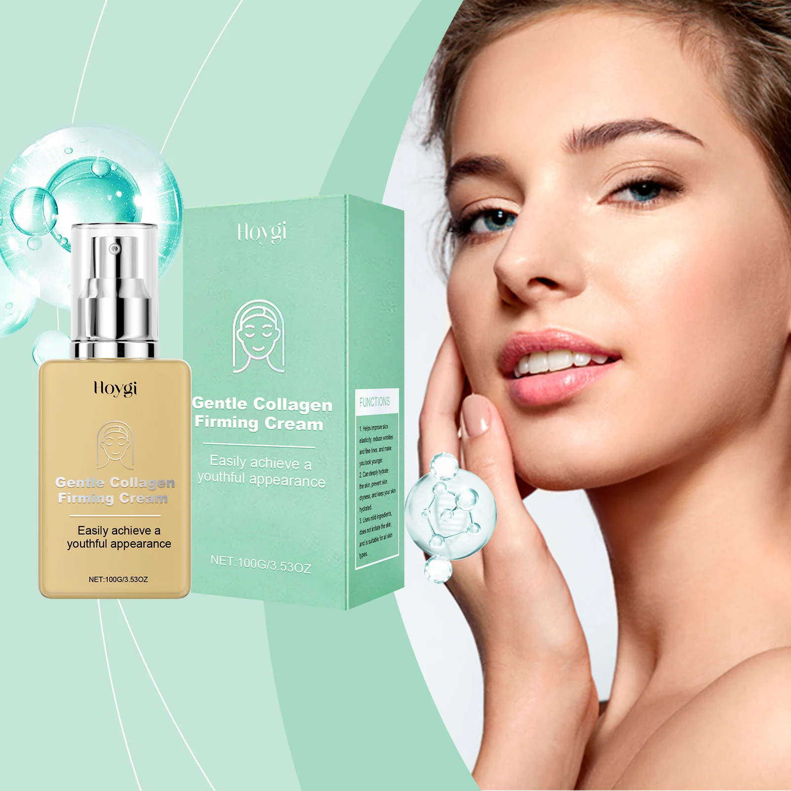 Gentle Collagen Firming Cream - Anti-Aging Face & Neck Cream for Youthful Skin