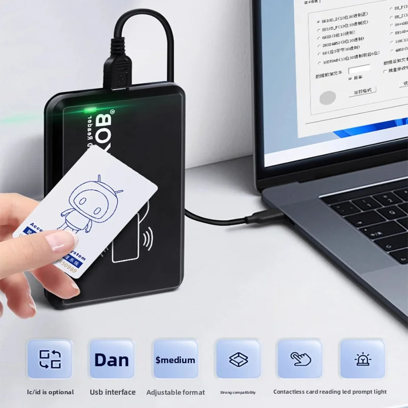 KOB Driver Free ID Card Reader Access Cards Reader/writer Access Card Issuing Machine IC Cards Reader USB Interface Card Reader