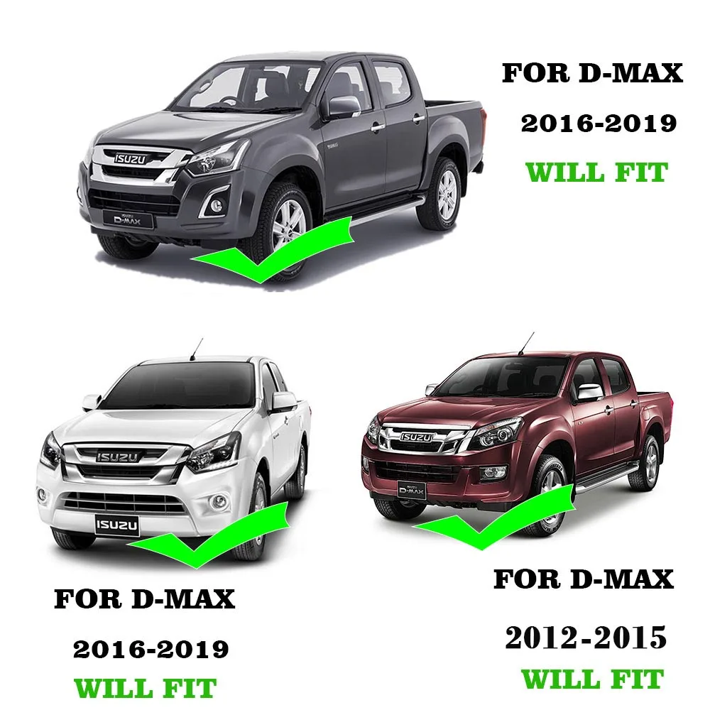 Window Visor Wind Deflectors Weathershield For ISUZU D-MAX 2012-2019 Matte Black Weather Shield DOUBLE CABIN Car Accessories