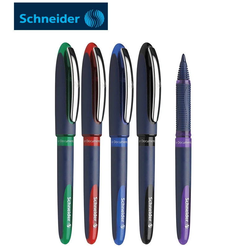 Imagem -02 - Schneider-business Rollerball Gel Pen Nibs Business Nibs Preto Azul Vermelho Verde Violeta mm 0.5 mm 0.6 mm 1.0 mm Pack of 3