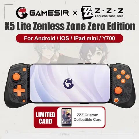 GameSir X5 Lite Zenless Zone Zero Edition Mobile Gamepad for iPhone 17 16 15 Android iPad Mini Y700 Tablet Controle para Celular