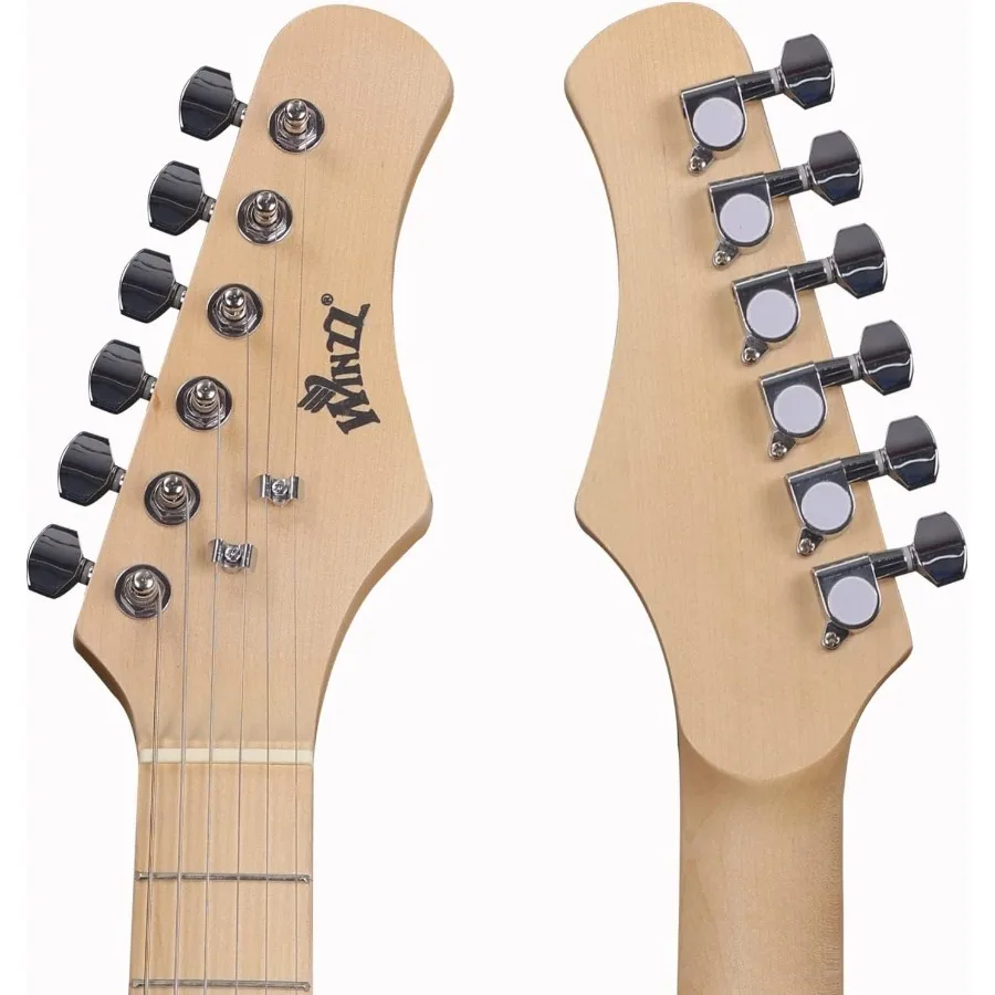 جيتار كهربائي حقيقي مقاس 30 بوصة من EGM100 مع مجموعة أدوات المبتدئين لليد اليمنى Sunburst مثالي للموسيقيين الصغار الذين يتعلمون العزف على H #5