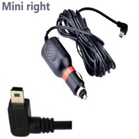 5V 2A Mini USB right Dash Cam Car Cigarette Charger Adapter  Lighter Socket Charger Cable Length for Garmin Car GPS DVR Charging