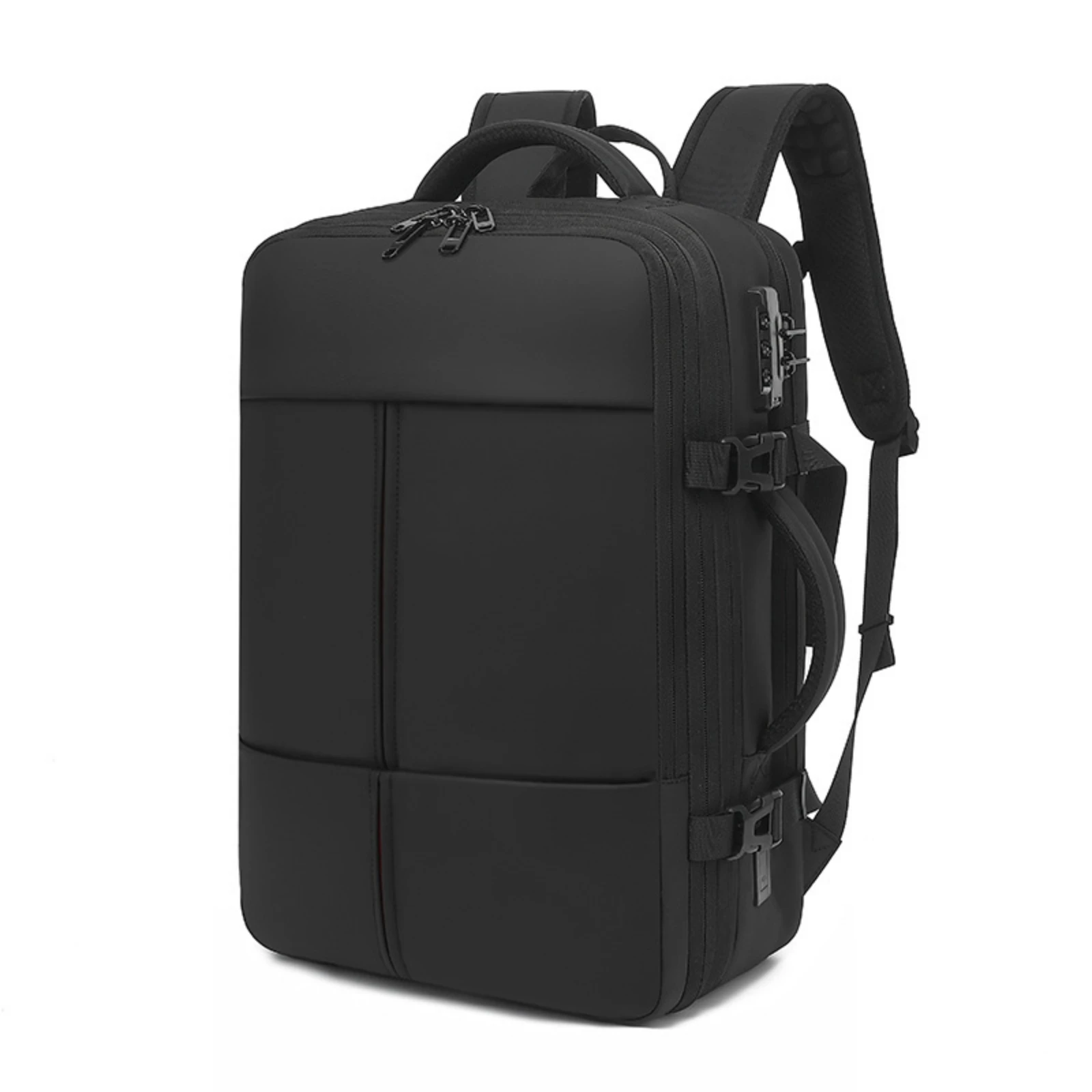 Electric Vacuum Backpack Water-Resistant Travel Bag Expandable Air Compression Bag TSA Lock Ultra Large Capacity One-key Start