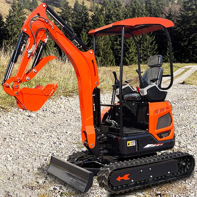 Customized 1.7 Ton 1.8 Ton  Agricultural Excavator Mini Digger for Farm Garden use Multi-Purpose China Factory Price