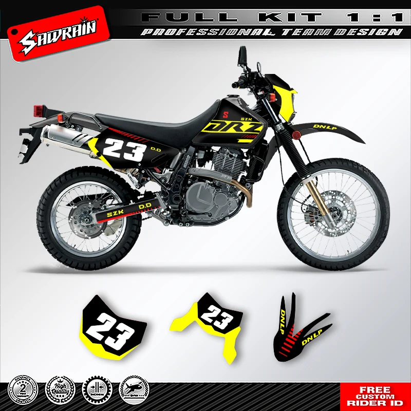 

Sawrain For SUZUKI DR650 1996 1997 1998 1999 2000-2021 Custom Motorcycle Graphics Backgrounds Decal Stickers Kit 005