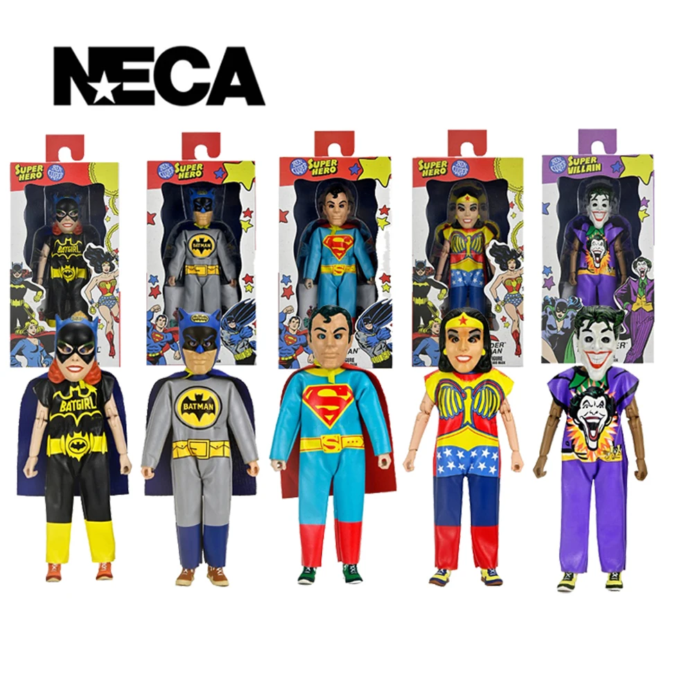 NECA Ben Cooper kostium kolekcja dziecięca Clown 6 cali figurka Batman/Joker/Wonder kobieta/Superman DC Model lalki prezent