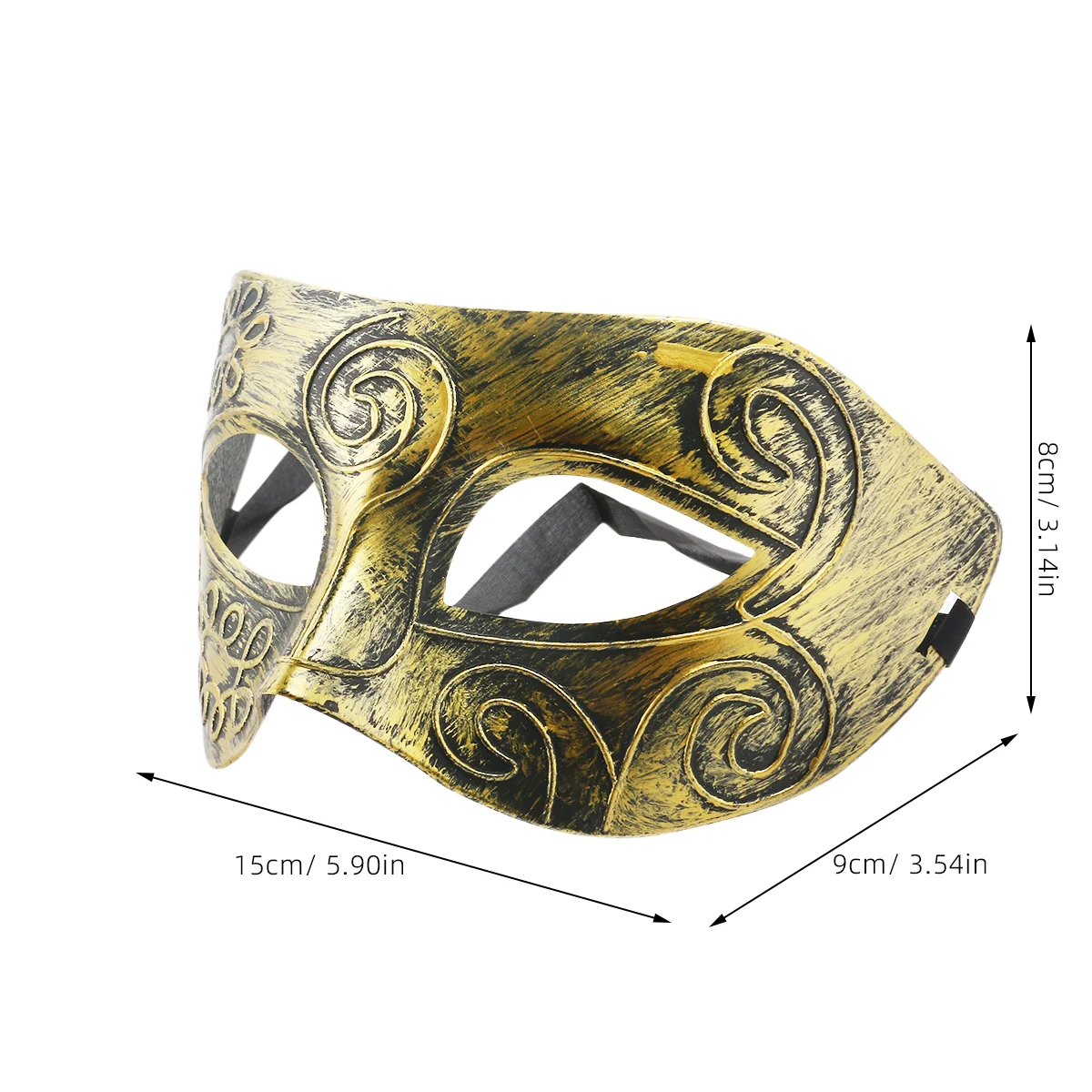 Decorate Miss Couple Costumes Gold and Black Masquerade Mask Venetian Half Face For Mascarade Ball Men