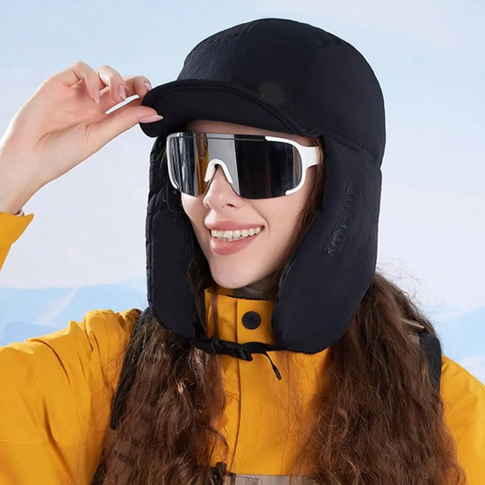 Fashion Windproof Winter Lei Feng Hat Integrated Face Ear Warm Head Cover Warm Ski Hat Cold Proof Warm Outdoors Cycling Cap Men