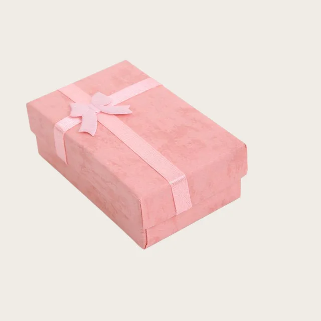 12Pcs/Lot 5x8cm Paper Jewelry Display Box Shadow Box Organizer for Necklace Earrings Ring Packaging 4