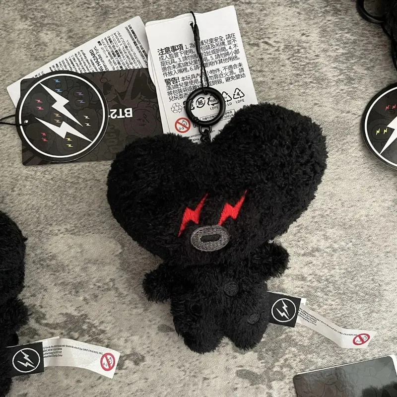 جديد جزء X BT21 البرق الظلام تاتا RJ كويا أفخم دمية مفتاح سلسلة الكرتون Chimmy طالب حقيبة مدرسية قلادة الديكور هدية