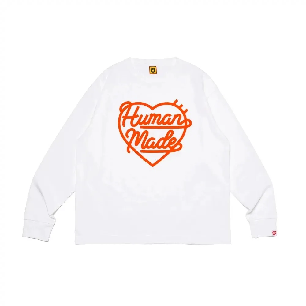 Human Made Heart Sweatshirt Long Sleeve Loose Unisex Streetwear