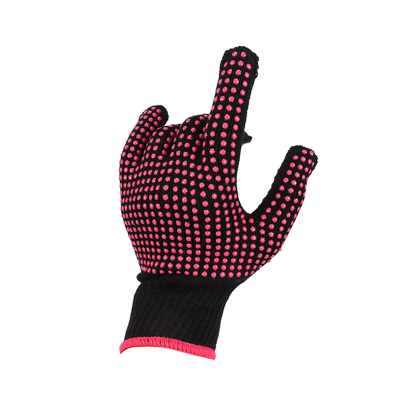 

A98G-4X Double-Sided Hair Straightener Curling Tong Hairdressing Heat Resistant Finger Gloves Hair Salon Tools Gloves