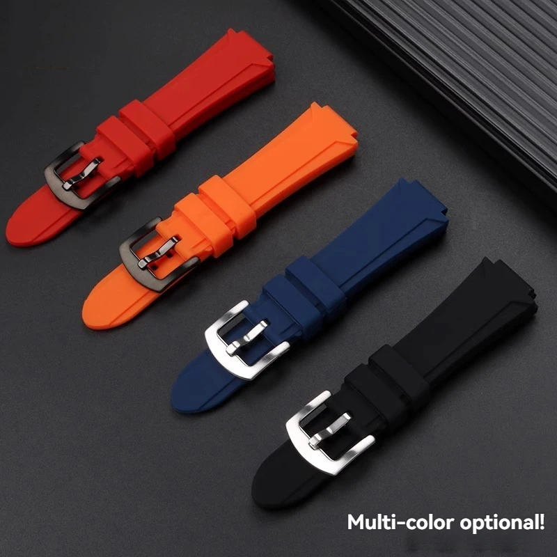 For Casio MWA-100H MWD-100H PRG-80 Series Modified Wterproof Bracelet Convex 24x20mm Silicone Men's Outdoor Sport Watch Strap