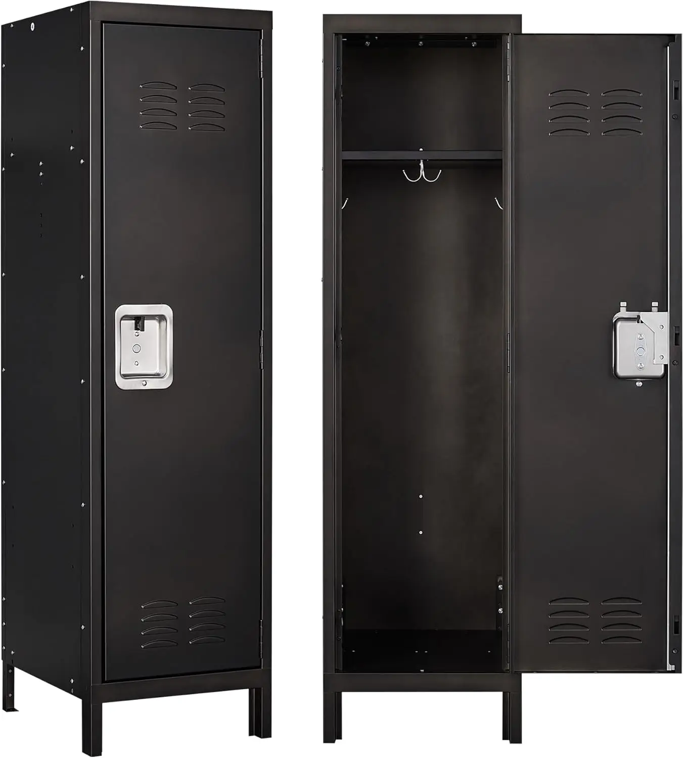 Metal storage cabinet, lockable employee metal belt door storage cabinet, 55 inch high steel storage cabinet