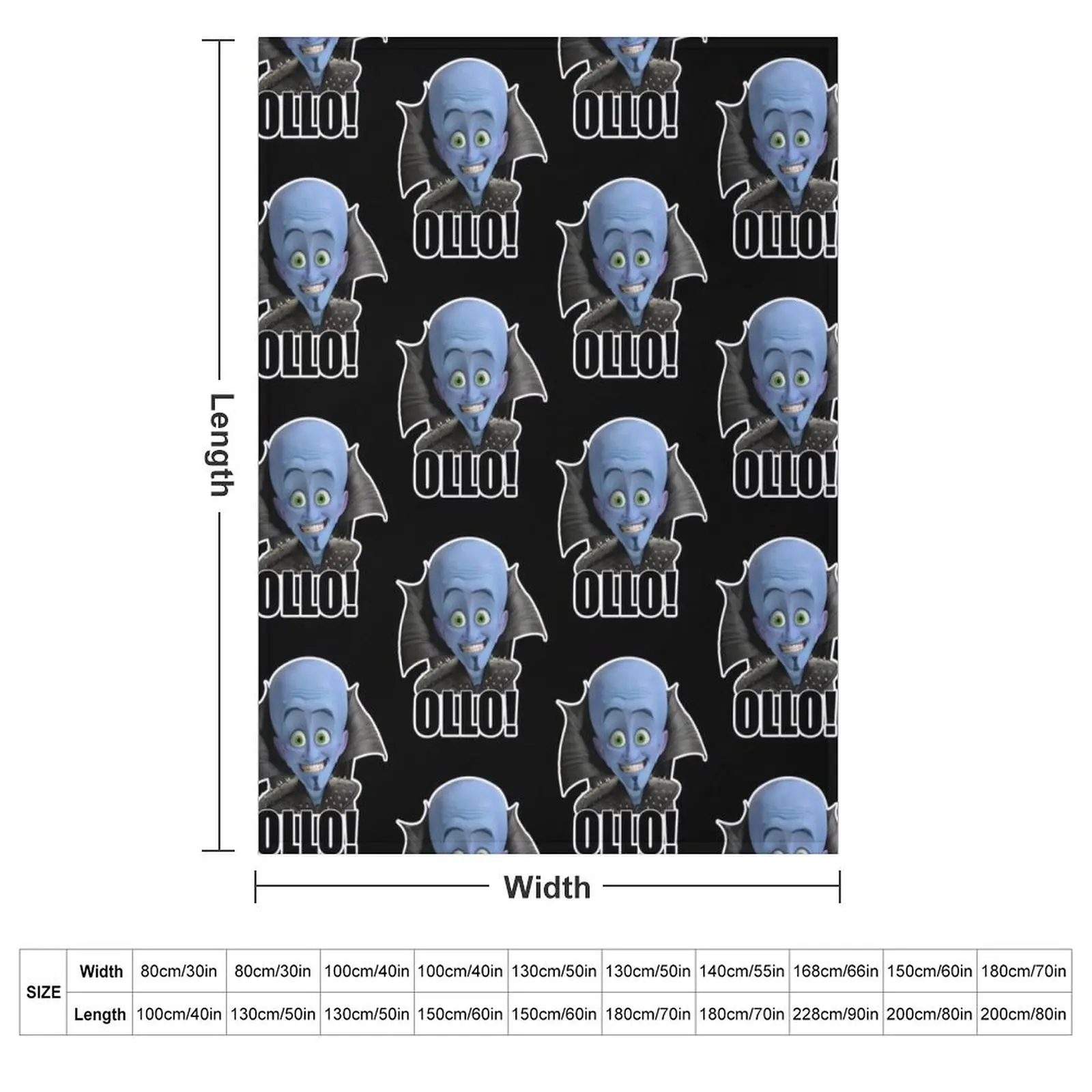 Megamind - Will Ferrell - Ollo! Hello! Throw Blanket Sofa Quilt Picnic blankets ands Thins Blankets