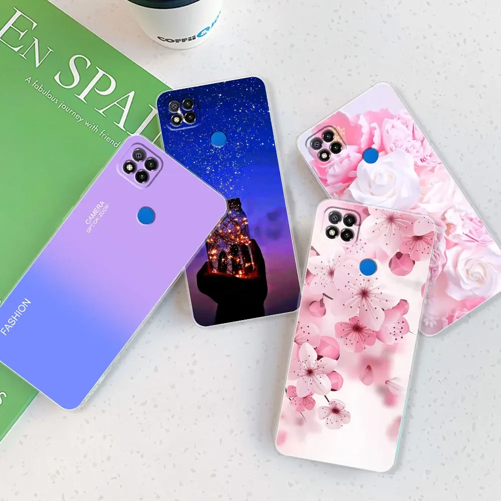 For Xiaomi Redmi 9C Case For Redmi 9C NFC Marble Transparent Silicone Soft TPU Case For Redmi 9C Redmi9C NFC Cover Bumper Back