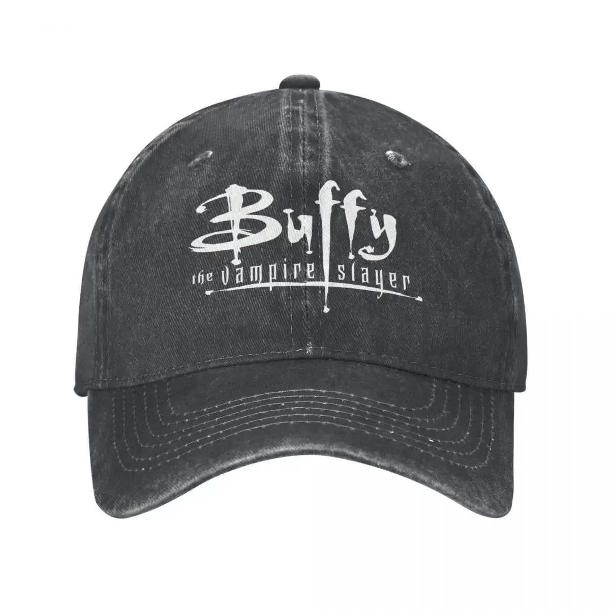 Classic Buffy The Vampire Slayer Logo Baseball Cap Men Women Distressed Washed Sun Cap Horror Outdoor Activities Hats Cap