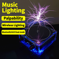 Multi-Function Music for Tesla Coil Speaker Arc Generator Bluetooth-Compatible Palm for Tesla Coil Science Teaching Experimental
