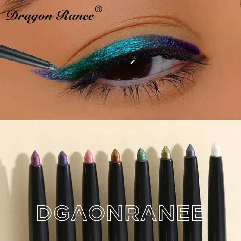 Optyczny eyeliner w kształcie kameleona w pisaku żelowym wodoodporny, odporny na pot kredka do oczu długotrwały, niebrudzący rozjaśniający cień do powiek w sztyfcie