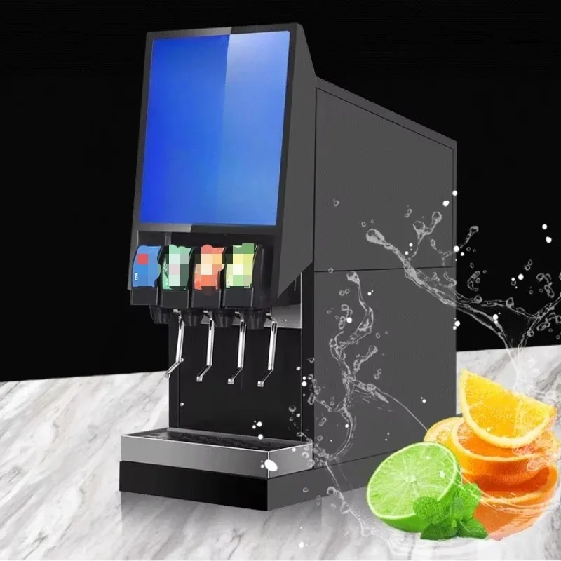 3-valve or 4-valve Carbonated Lemon Flavored Soda Beverage Making Machine/ Cold Drink Fountain Dispenser Vending Machine