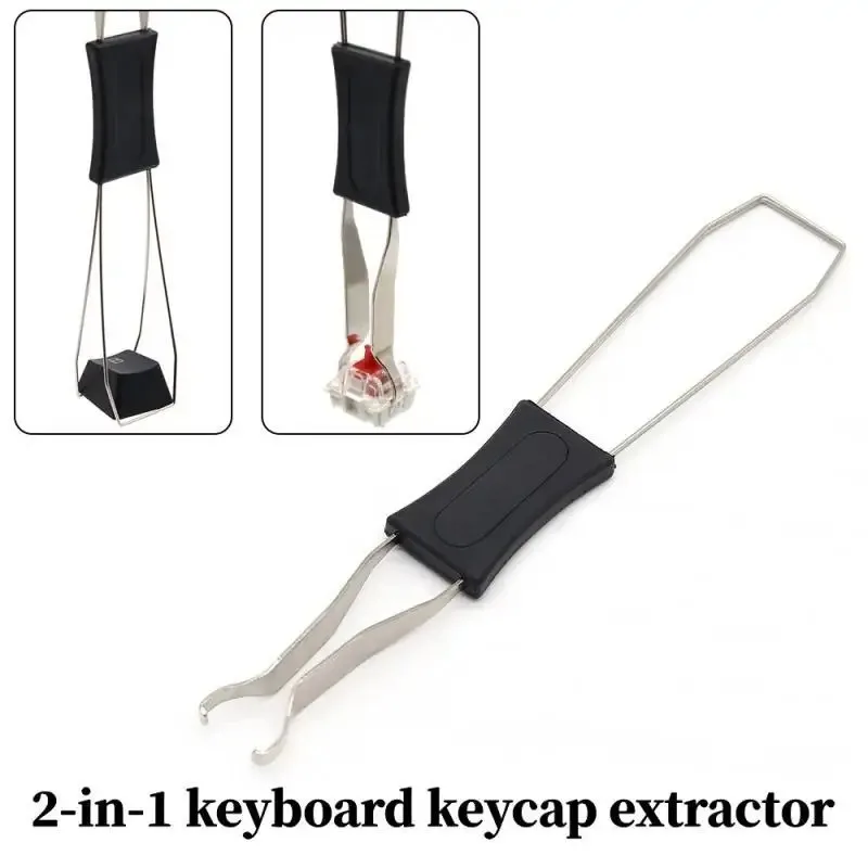 

2 in 1 Key Switch Puller Keycaps Puller Unloading Wire Switch Mechanical Keyboard Removal Tool Replacement Mechanical Keyboard