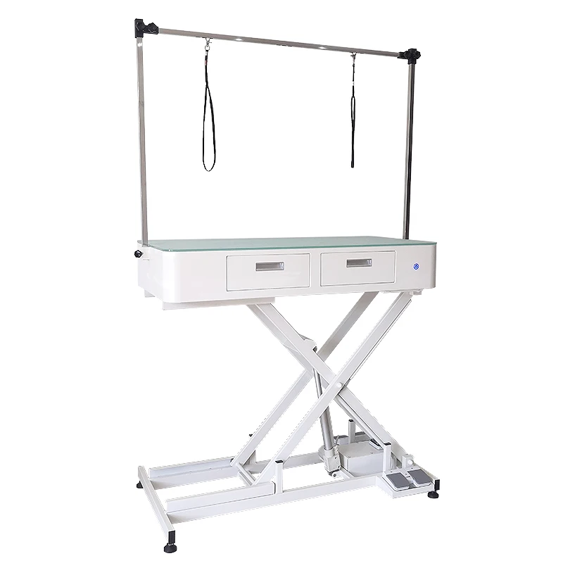 EUR VET High Quality Electric Dog Grooming Station Stainless Steel Beauty Table With Charge Adjustable Height For Trimming Hair