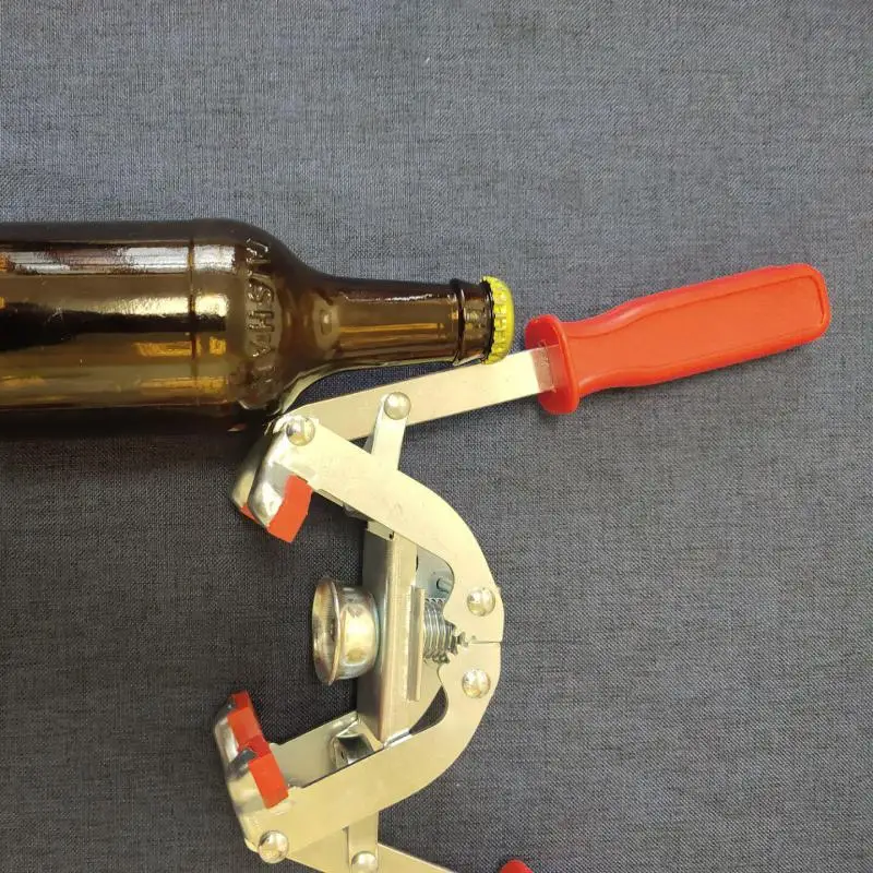 Máquina tampadora manual de tampa de cerveja Armário de tampa Ferramenta de selagem de selante Molho de gergelim Capper de mão Dispositivo de bloqueio de garrafa de vidro