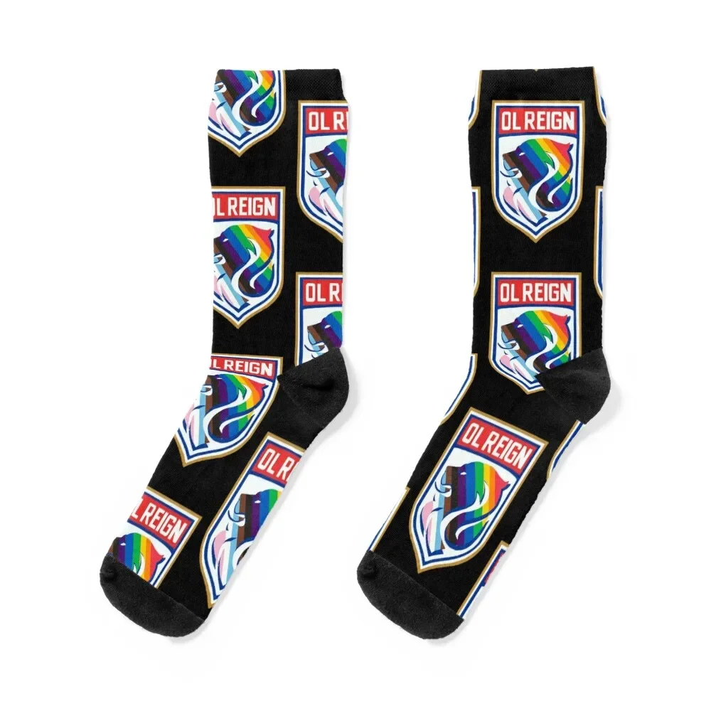 Ol Reign Lion Pride Crest Socks japanese fashion floral kids custom Man Socks Women's