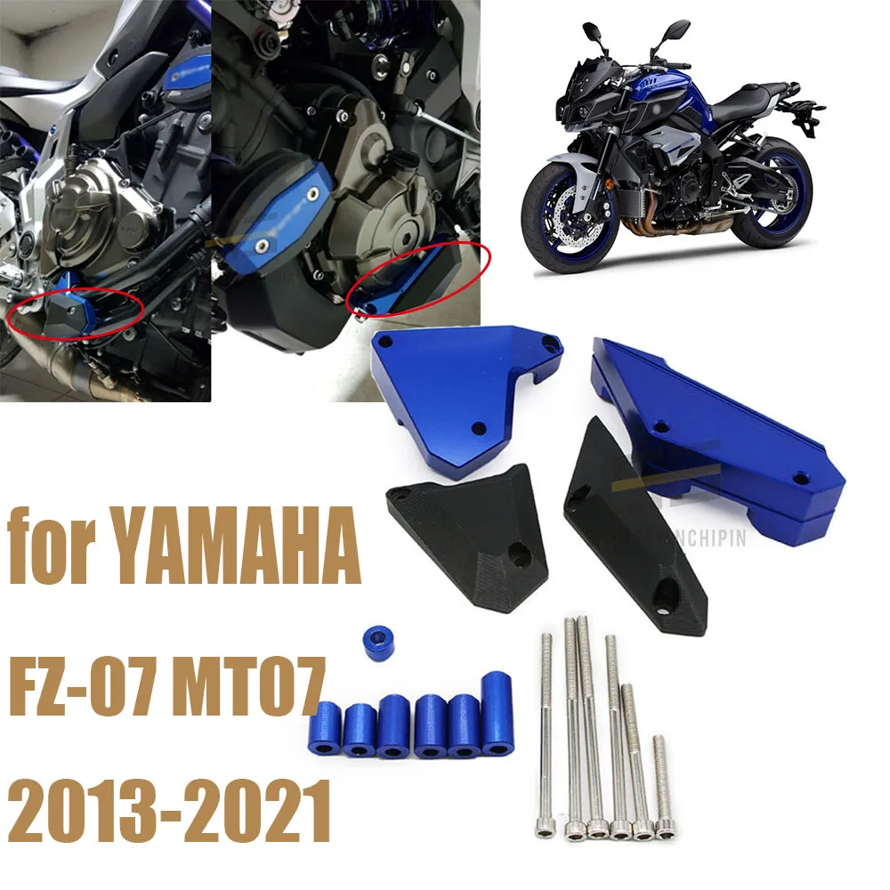 

Motorcycle Engine Anti-fall Block Guard Protective Slider Crash Pad for YAMAHA MT07 MT 07 MT-07 FZ-07 FZ07 2013 - 2021 2014 2020