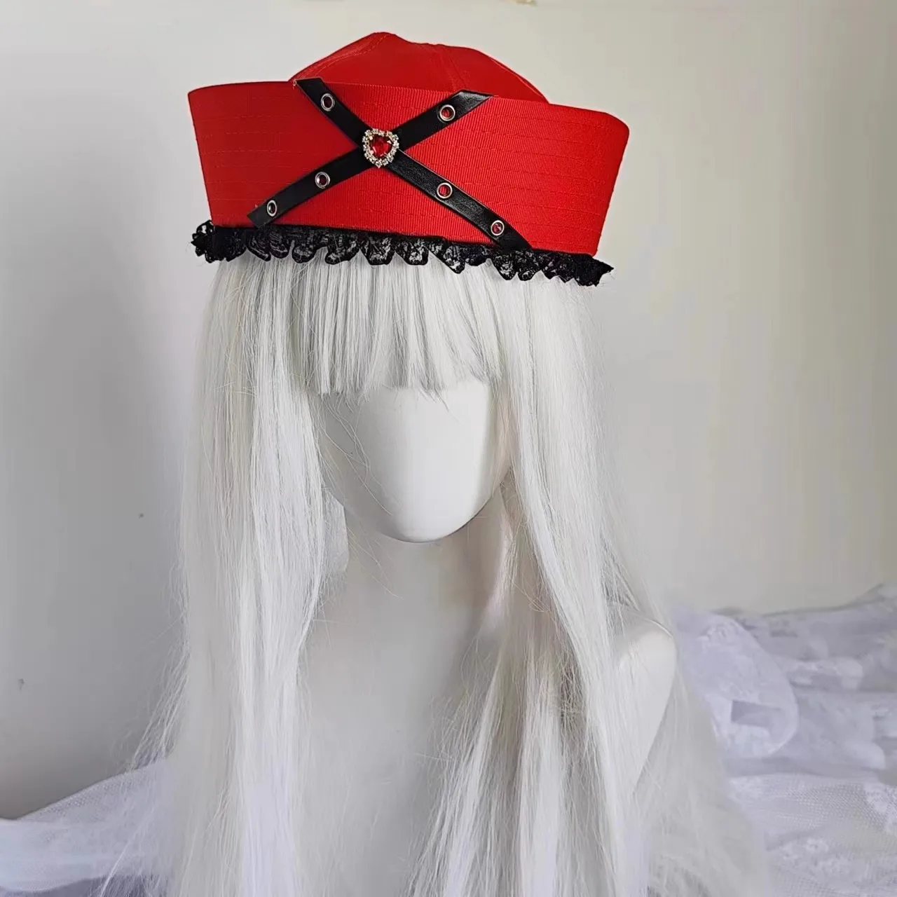 لوليتا فتاة حلوة فتاة فاسق قبعة الماس الداكن بلغت ذروتها مع شخصية حلوة وباردة قبعة الجاموس المياه البحرية