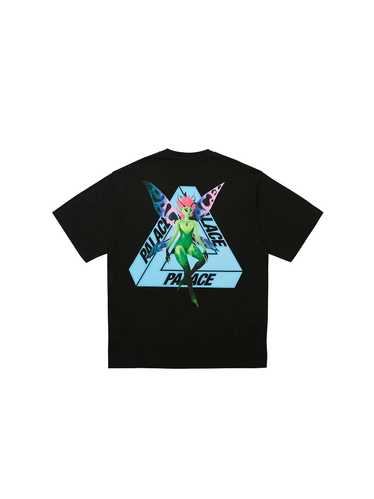 

Spring Summer Fairy e Letter Print ex round Ne ort Sve Cotton T-irt Trendy Brand Youth...