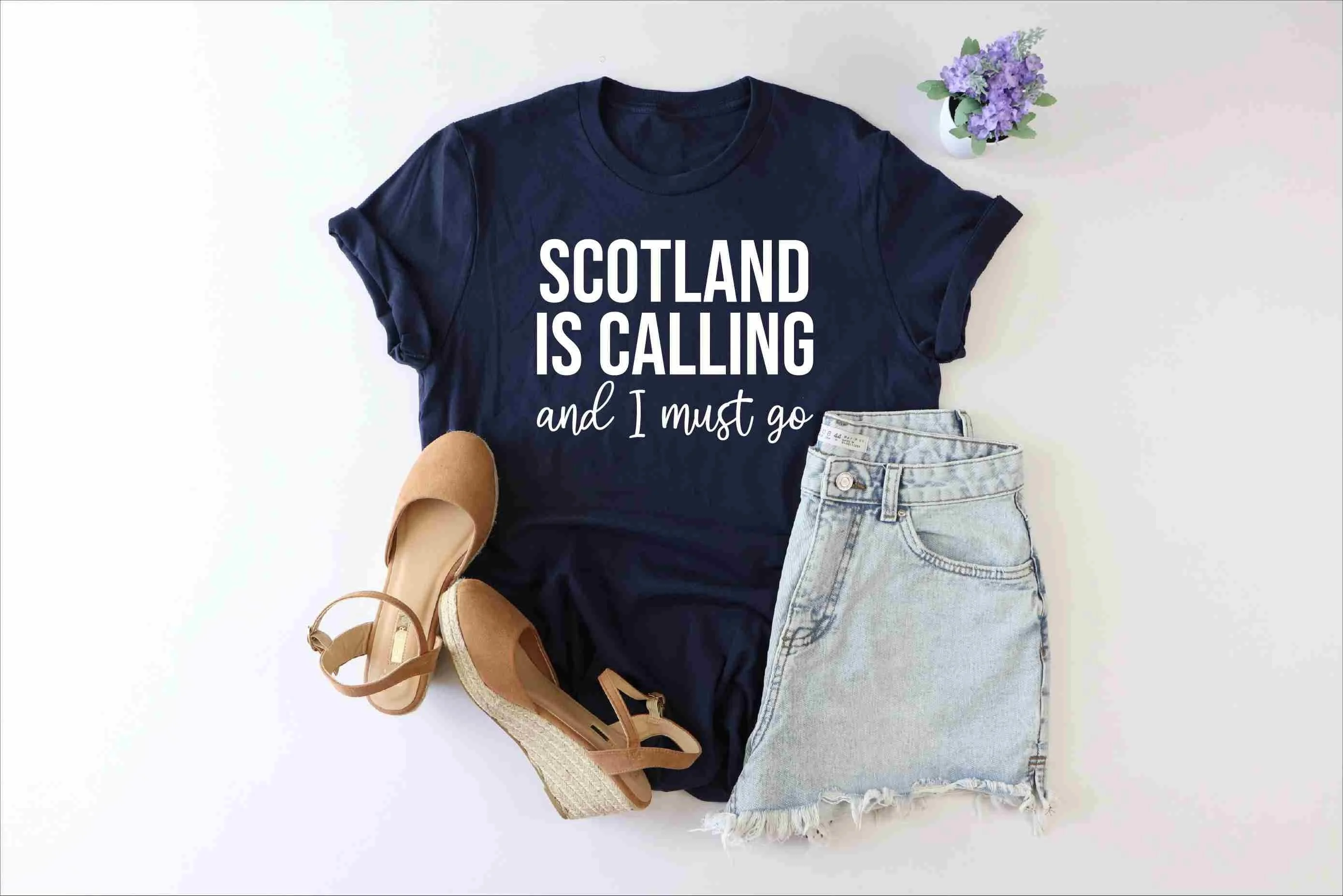 Scotland Is Calling And I Must Go T Shirt Scottish Pride Trip Honeymoon Gaelic