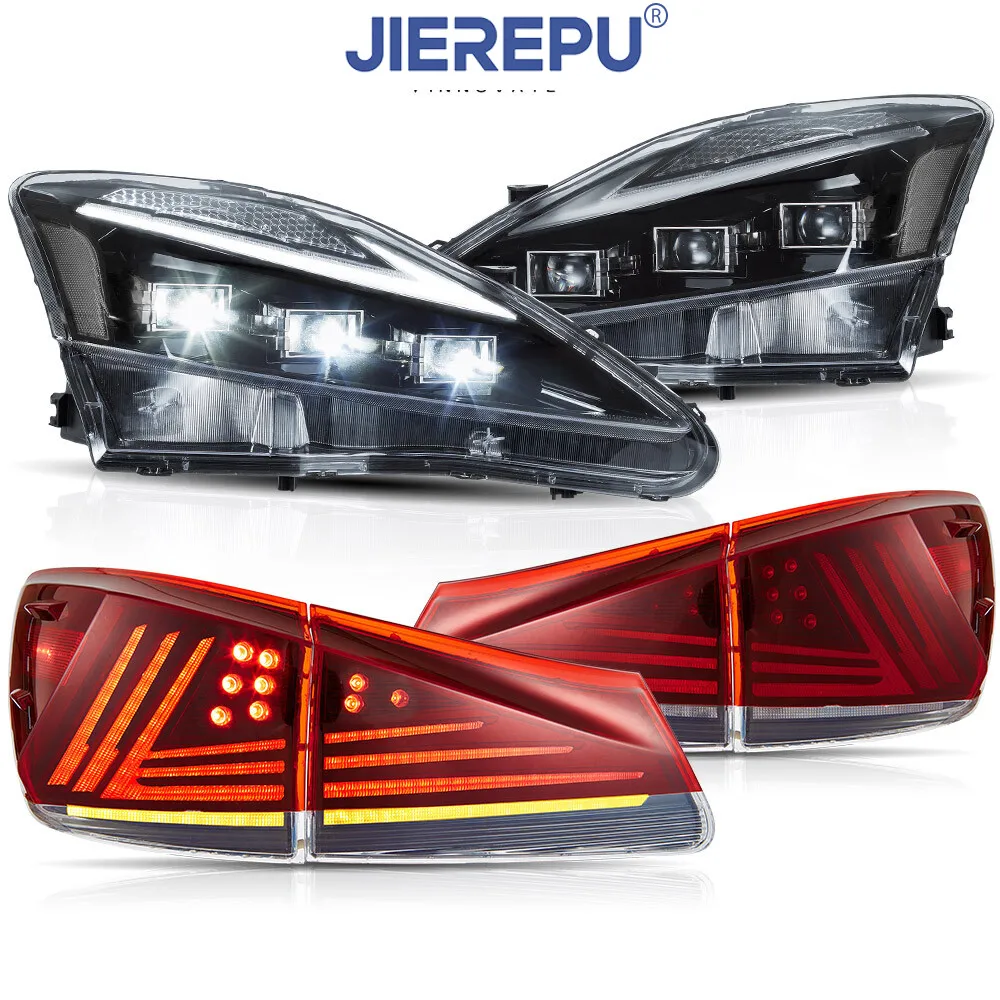 

1Pair Turn Signal 2 Pair LED Headlights + Red Tail Lights For Lexus IS250 350 ISF 2006-2013
