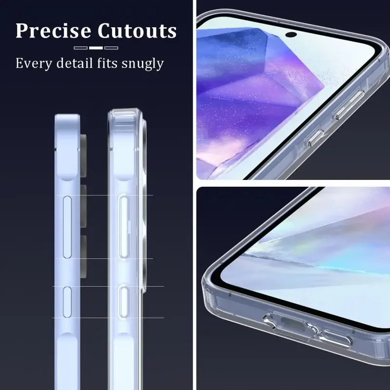 Untra Thin Clear Silicone Case For Samsung Galaxy A55 A35 A25 A15 A05 S24 Ultra Plus A14 A24 A54 Transparent Soft TPU Back Cover