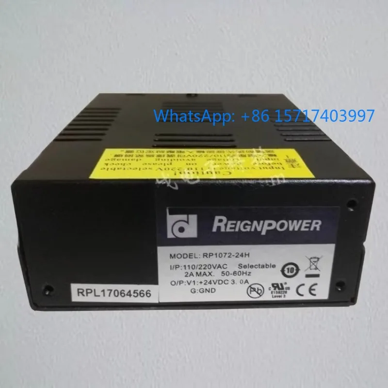 

Совершенно новый оригинальный импульсный блок питания RP1072-24H 72W24V3A, полностью тайваньский производства REIGNPOWER.