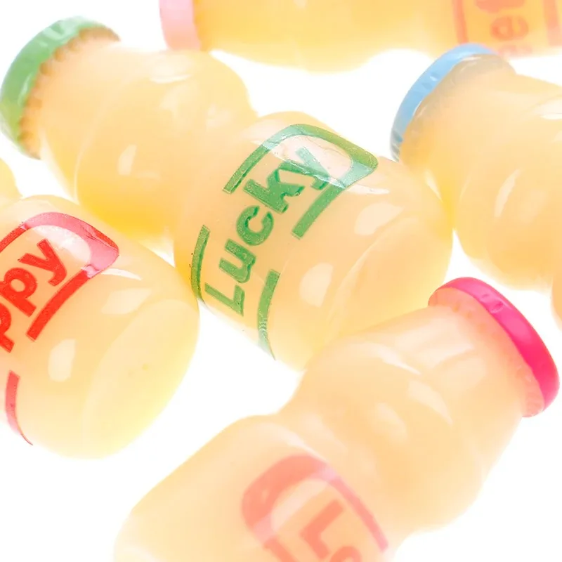 5 قطعة دمية مصغرة الغذاء مشروبات الحليب زجاجة زبادي التظاهر الغذاء ألعاب أطفال لملحقات بيت الدمى #2