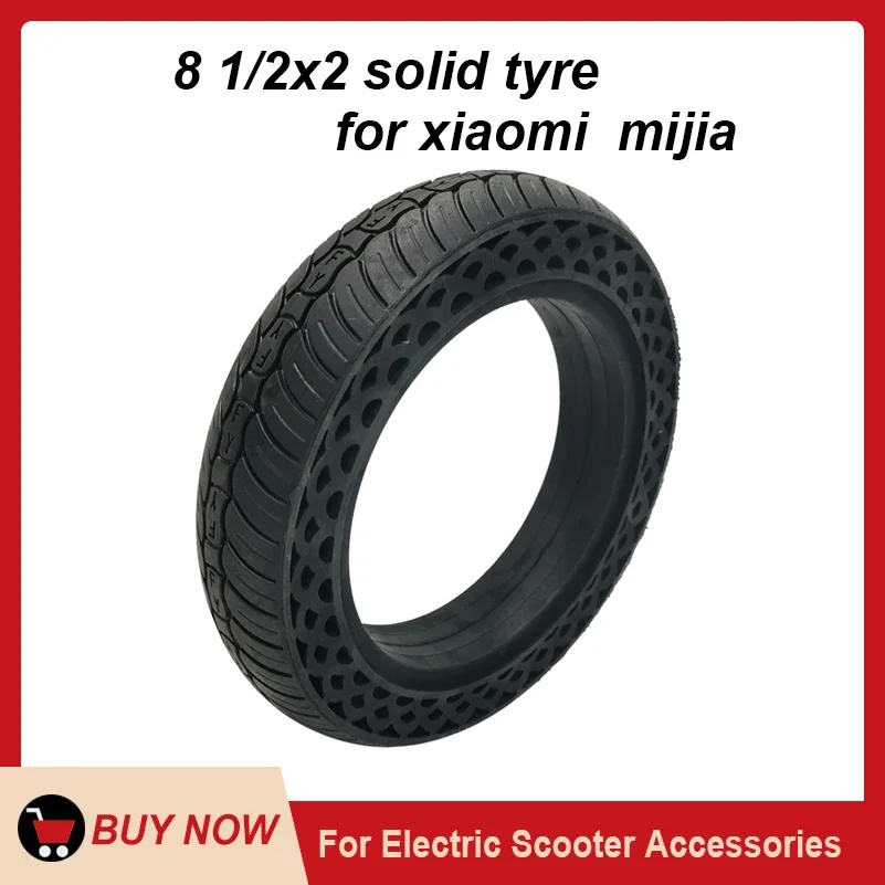 8 1/2x2 Tubeless Wheel Tyres  1/2*2 Solid  Inflation Free For Xiaomi Mijia M365 Electric Scooter  Accessory