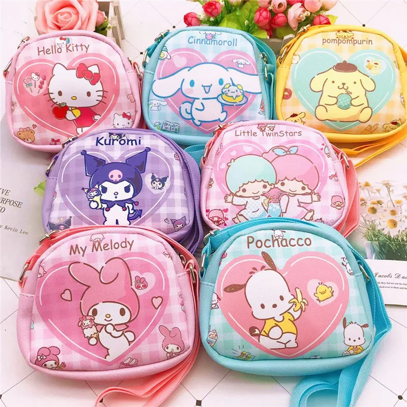 

Sanrio Crossbody Bag Japanese Cute Cartoon Portable Backpack Hellokity Cinnamorol Kawaii Girl Coin Bag Bags for Women