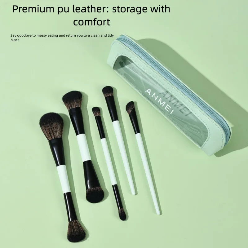 Dual-Ended Make-Up Kwasten Set 11 Stuks Met Foundation Brush Contour Borstel Voor Blush Oogschaduw Concealer Blending Kit