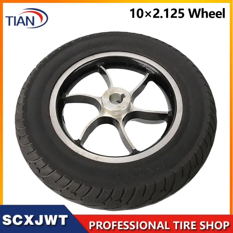 10 inch electric scooter tire electric wheelchair 10x2.125 non inflatable solid tire wheel