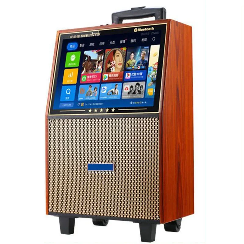 Square dance video audio with display high volume wireless bluetooth microphone home k song outdoor rod speaker