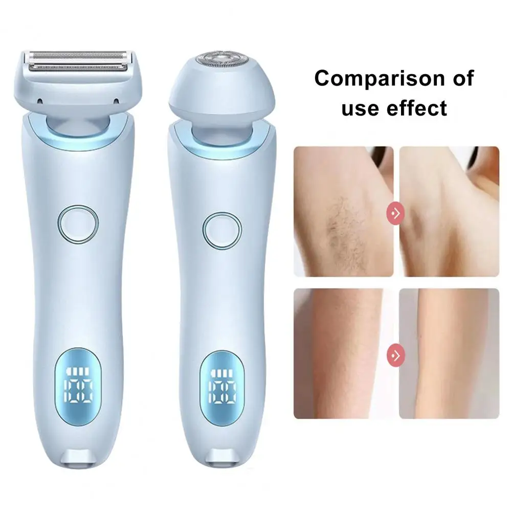 

Women Electric Epilator Dual Head Electric Epilator for Women Rechargeable Hair Removal Tool for Face Body Bikini Area