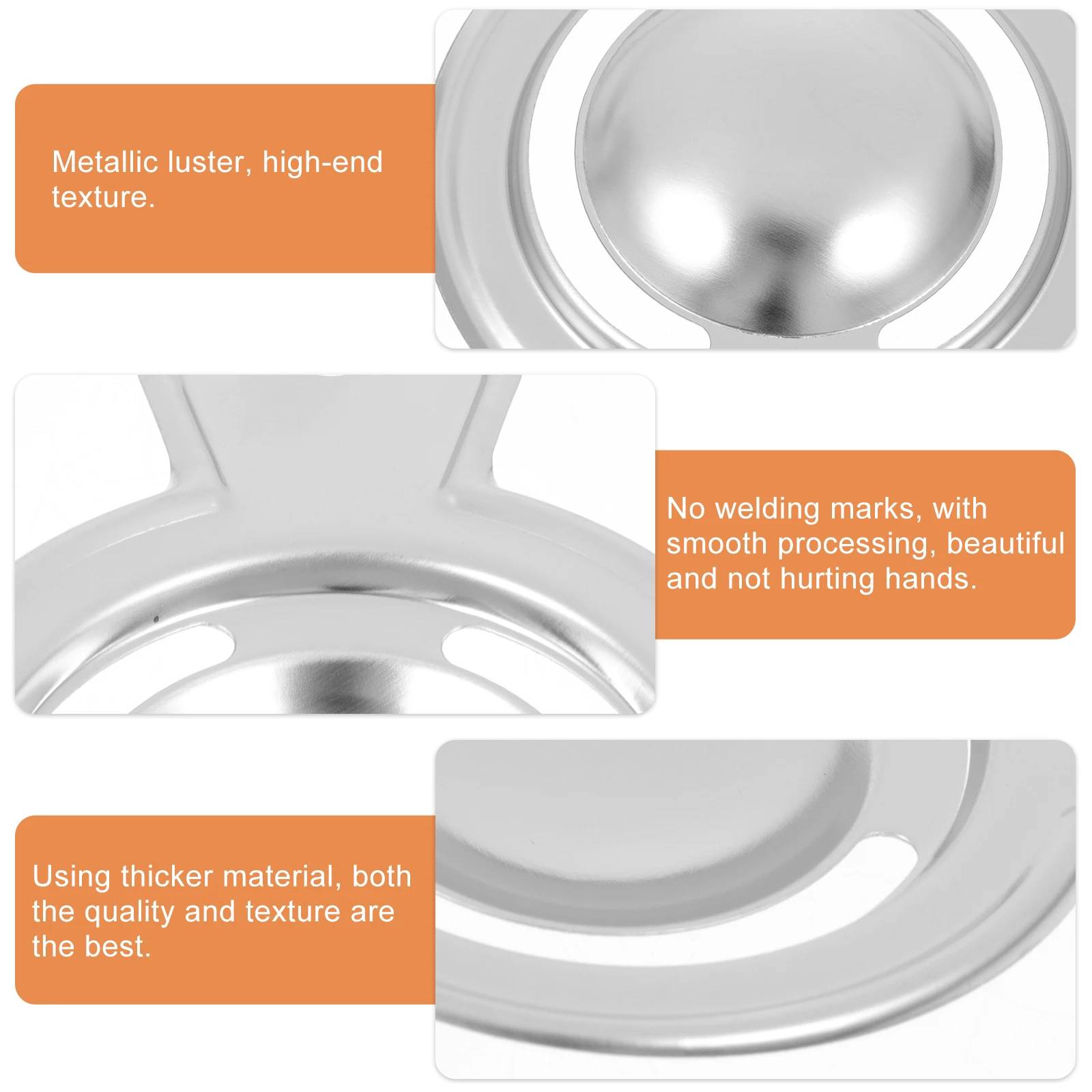 

4pcs Separator Stainless Steel Tool Egg White Filter for Egg Yolk Filter White Divider Strainer Kitchen Bar Accessories