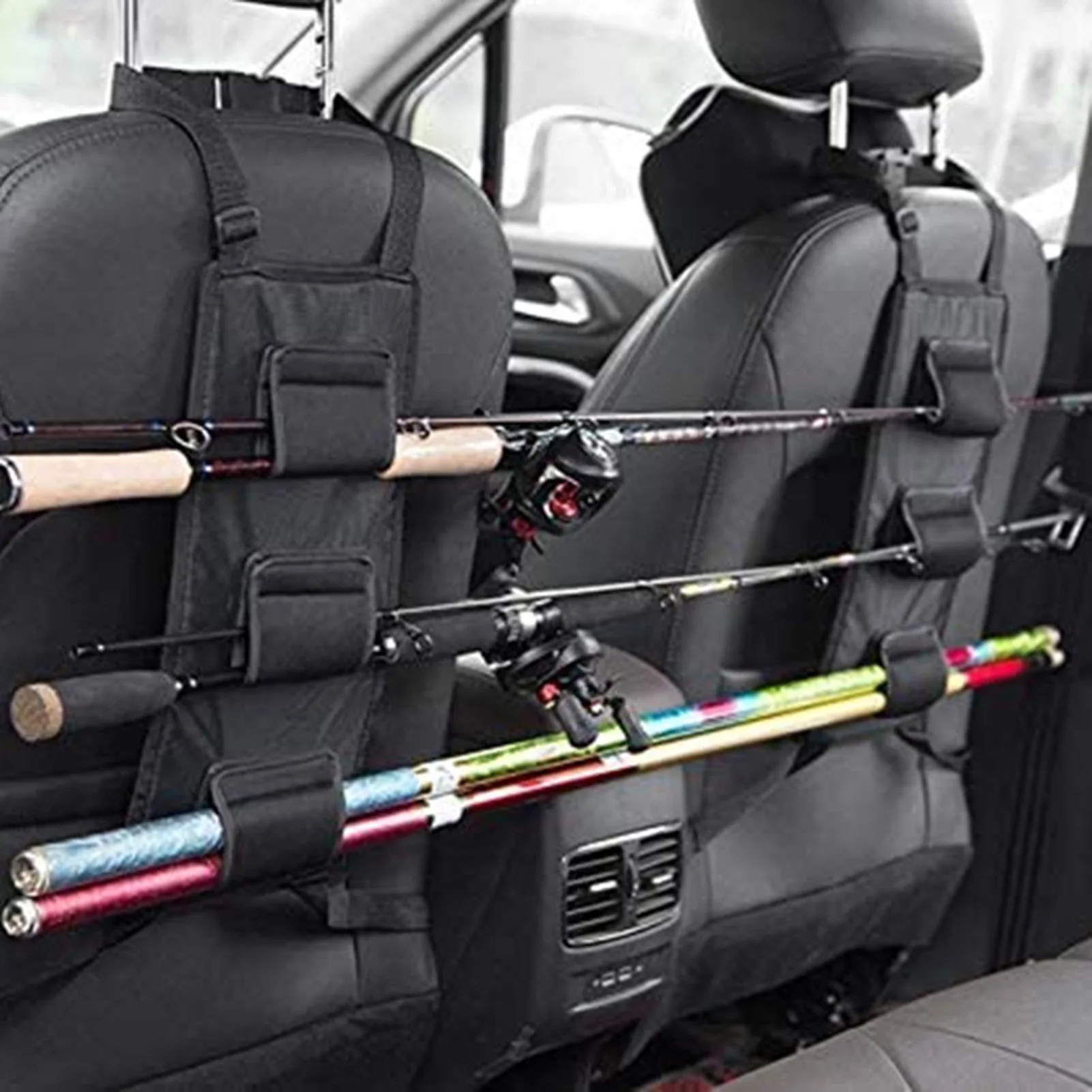 

Fishing Rod Carrier for Vehicle Convenient Install & Space-Saving Rod Holders Suitable for Ideal Father's Day Gifts